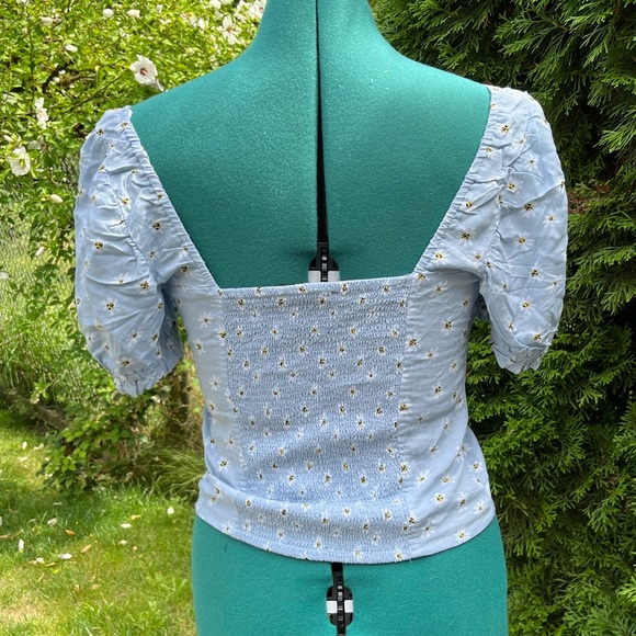 Streetwear Society Blue Floral Blouse - Picture 2 of 4